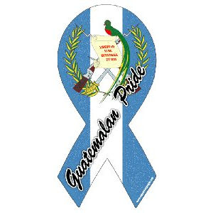 Guatemalen Pride Flag Ribbon Magnet