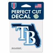 Tampa Bay Rays Home State Florida - 4x4 Die Cut Decal