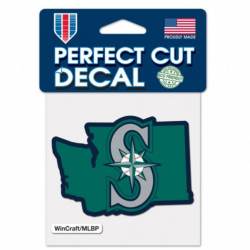 Seattle Mariners Home State Washington - 4x4 Die Cut Decal