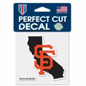 San Francisco Giants Home State California - 4x4 Die Cut Decal