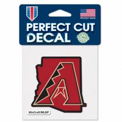 Arizona Diamondbacks Home State Arizona - 4x4 Die Cut Decal