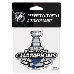 St. Louis Blues 2019 Stanley Cup Champions - 4x4 Die Cut Decal