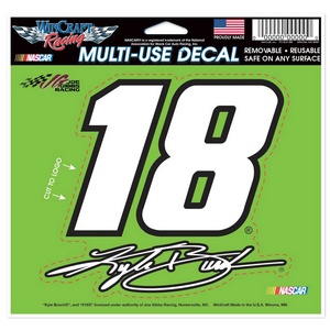 Kyle Busch #18 M&M's Racing - 4.5x5.75 Die Cut Ultra Decal at Sticker ...