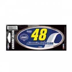 Jimmie Johnson #48 Lowes Racing - 3x7 Oval Chrome Decal