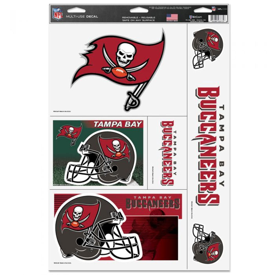 Tampa Bay Buccaneers - Set of 5 Ultra Decals at Sticker Shoppe
