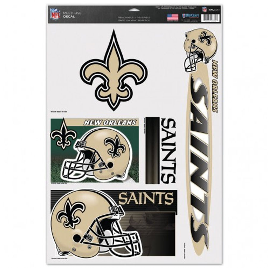 New Orleans Saints Set Of 5 Ultra Decals At Sticker Shoppe