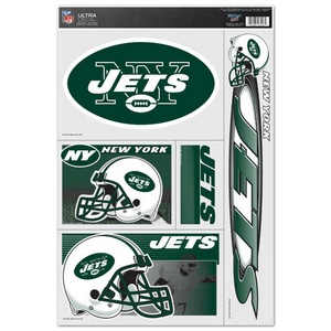 New York Jets - Set of 5 Ultra Decals at Sticker Shoppe