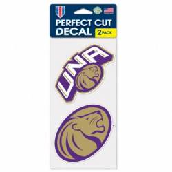 University of North Alabama Lions - Set of Two 4x4 Die Cut Decals