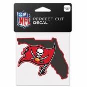 Tampa Bay Buccaneers Home State Florida - 4x4 Die Cut Decal