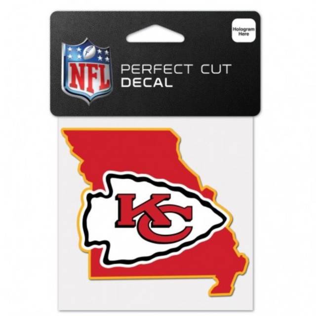 Kansas City Chiefs Home State Missouri - 4x4 Die Cut Decal at Sticker Shoppe