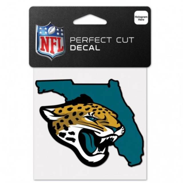 Jacksonville Jaguars Home State Florida - 4x4 Die Cut Decal at
