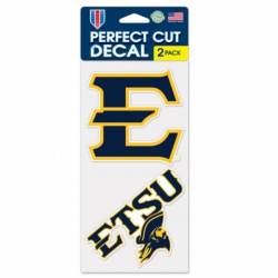 East Tennessee State University Buccaneers - Set of Two 4x4 Die Cut Decals