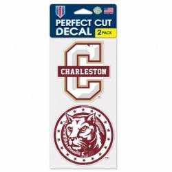 College Of Charleston Cougars - Set of Two 4x4 Die Cut Decals