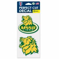 Missouri Southern State University Lions - Set of Two 4x4 Die Cut Decals