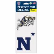 US Naval Academy Navy Midshipmen - Set of Two 4x4 Die Cut Decals