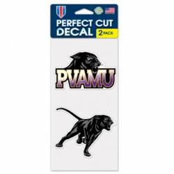 Prairie View A&M University Panthers - Set of Two 4x4 Die Cut Decals