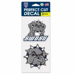 Southwestern Oklahoma State University Bulldogs - Set of Two 4x4 Die Cut Decals