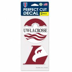 University Of Wisconsin-La Crosse Eagles - Set of Two 4x4 Die Cut Decals