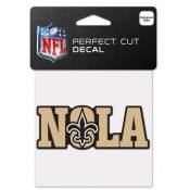 New Orleans Saints NOLA Slogan - 4x4 Die Cut Decal