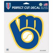 Milwaukee Brewers Retro Cooperstown Logo - 8x8 Full Color Die Cut Decal