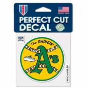 Oakland Athletics Retro Cooperstown Logo - 4x4 Die Cut Decal