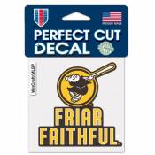 San Diego Padres 2020 Logo Friar Faithful Slogan - 4x4 Die Cut Decal