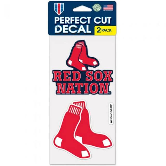 WinCraft MLB Boston Red Sox Vinyl Sticker Sheet, 5 x 7