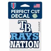 Tampa Bay Rays Nation Slogan - 4x4 Die Cut Decal