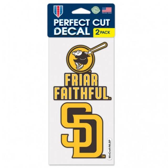 San Diego Padres WinCraft 4'' x 4'' Color Perfect Cut Decal