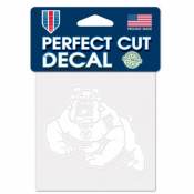 Fresno State University Bulldogs - 4x4 White Die Cut Decal