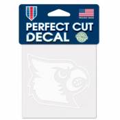 University Of Louisville Cardinals - 4x4 White Die Cut Decal