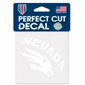 University of Nevada-Reno Wolfpack - 4x4 White Die Cut Decal