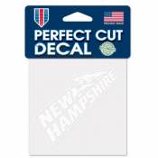 University Of New Hampshire Wildcats - 4x4 White Die Cut Decal