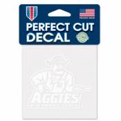 New Mexico State University Aggies - 4x4 White Die Cut Decal