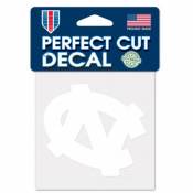 University Of North Carolina Tar Heels - 4x4 White Die Cut Decal