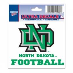University Of North Dakota Fighting Sioux Football - 3x4 Ultra Decal
