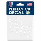 University Of Pittsburgh Panthers - 4x4 White Die Cut Decal