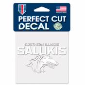 Southern Illinois University Salukis - 4x4 White Die Cut Decal