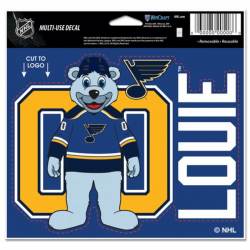 St. Louis Blues Mascot Louie - 4.5x5.75 Die Cut Ultra Decal