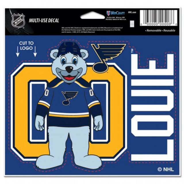 St. Louis Blues Mascot Sticker / Vinyl Decal