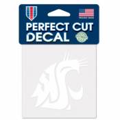 Washington State University Cougars - 4x4 White Die Cut Decal