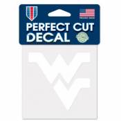 West Virginia University Mountaineers - 4x4 White Die Cut Decal