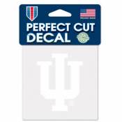 Indiana University Hoosiers - 4x4 White Die Cut Decal