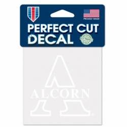 Alcorn State University Braves - 4x4 White Die Cut Decal