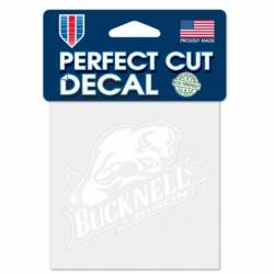 Bucknell University Bison - 4x4 White Die Cut Decal
