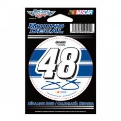 Jimmie Johnson #48 Lowes - 3x3 Round Vinyl Sticker