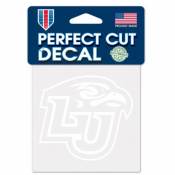 Liberty University Flames - 4x4 White Die Cut Decal