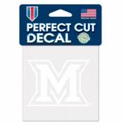 Miami University Redhawks - 4x4 White Die Cut Decal