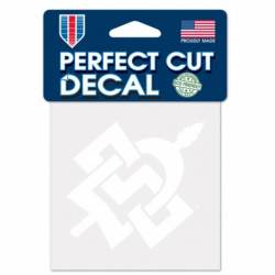 San Diego State University Aztecs - 4x4 White Die Cut Decal