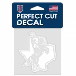 Tarleton State University Texans - 4x4 White Die Cut Decal